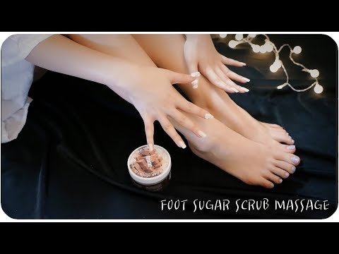 ASMR 다리& 발 슈가 스크럽! / foot Sugar scrub massage /massage ASMR /NO TALKING