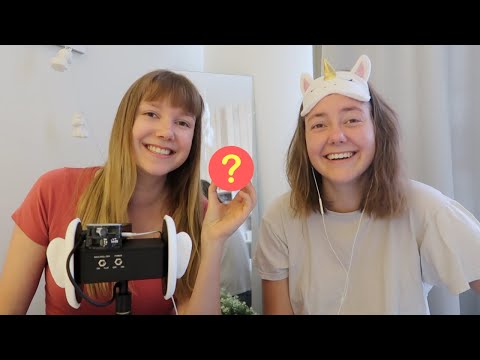 ASMR guess the TRIGGER SOUNDS ft. my sister