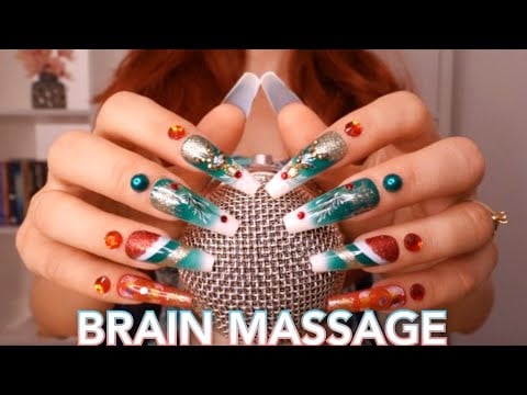 ASMR BRAIN Massage 🌟 Mic Scratching, Crunchy Sounds, Plastic Wrap, Tapping, Ear Massage, Bubble Wrap
