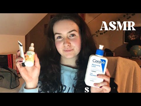 ASMR || TAPPING ON SKINCARE PRODUCTS✨