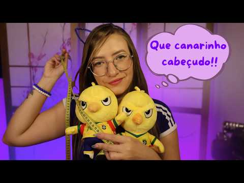 Medindo o Canarinho  🐥📏 | Sons Suaves e Objetos Fofinhos