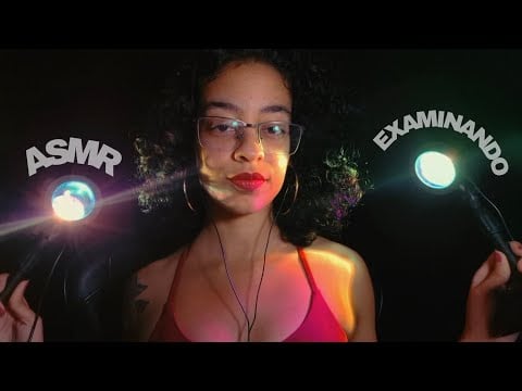 ASMR | EXAMINANDO SEU ROSTO PARA DESCOBRIR POR QUE VOCÊ NÃO DORME 🔎