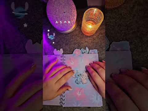 Das schönste Notizbuch das ich jemals hatte 💕 Magst du Stitch? #asmrtapping #asmrvisual #asmrnotalk
