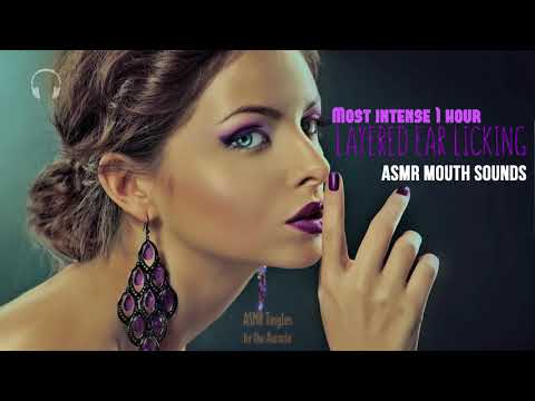 Tingle Overload *Warning* Most INTENSE 1 hour [ASMR] ★ Layered Ear Licking ★ [Mouthsounds]