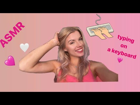 ASMR | typing on a keyboard 🩷💻🩷