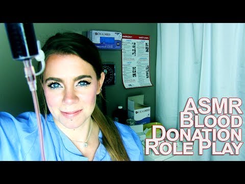 ASMR Medical Role Play - Donating Your Blood | Nitrile Glove Massage Sounds