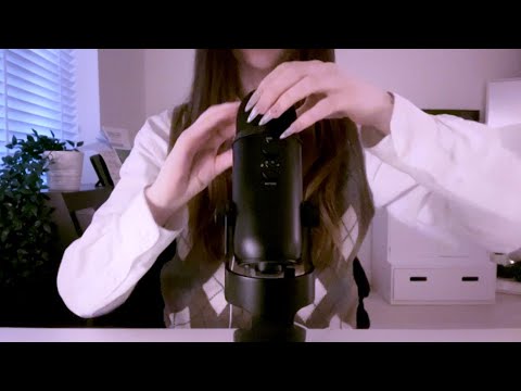 ASMR ✧･ﾟbare mic scratching with long nails! (loud, aggressive, intense)