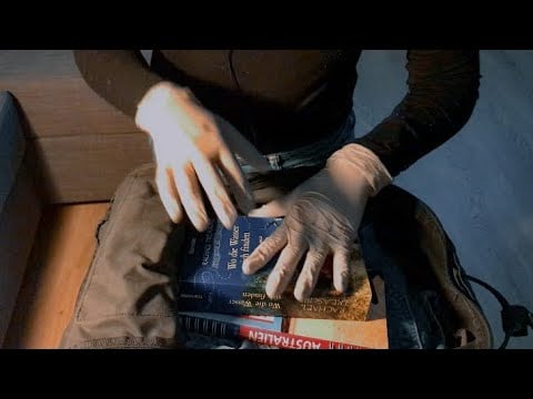ASMR ✨ - security bag check airport | with latex gloves | bag rummage