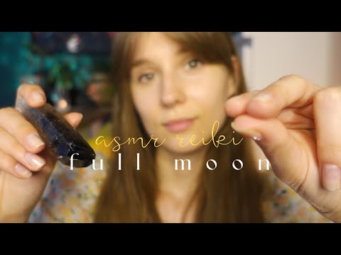 ASMR po polsku 🌙 Reiki F u l l Moon Ritual 🌹 usuwam negatywną energię (plucking, polish whisper)