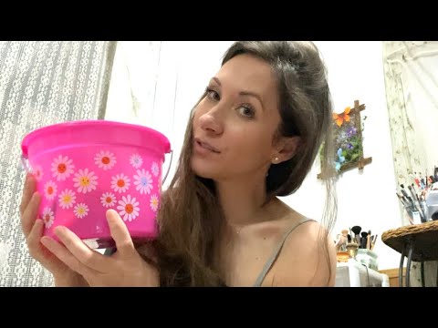 Asmr picnic with fake food / eating sounds / mouth sounds