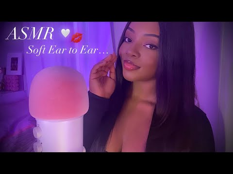 ASMR | Comforting Ear to Ear Whispers 🤍 Affirmations + Soft Kisses 💋