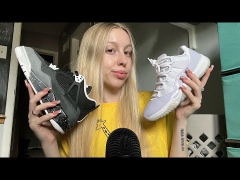 ASMR Shoe Collection & Where Have I been?? (tapping, scratching, whispering) 👟🔥