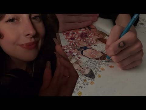 ASMR Saturday Scribble Session • 02 (extra close whispered facts)