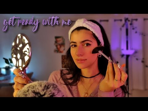 ASMR po polsku MÓJ MAKIJAŻ I POGADUSZKI 👄 get ready with me!