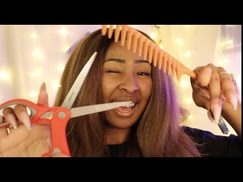 ASMR Combing Aura 🥴, Cord Cutting, Drawing Reiki Symbols ALL Chakras | Whispers