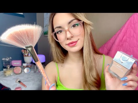 ASMR Fast & Aggressive Doing Your Makeup 🌸 Roleplay, Layered Sounds, Personal Attention, Skincare