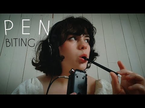 ASMR Mouth Sounds | Intense Pen Noms & Nibbling 🖊💤