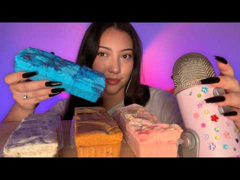 ASMR eating gourmet marshmallows