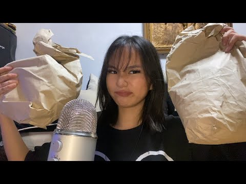 ASMR haul (fabric scratching, fabric on mic, & etc.)