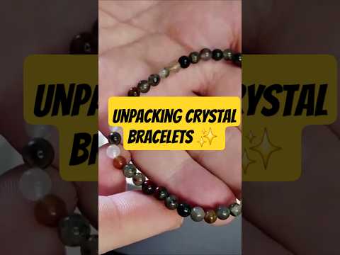 unpacking Crystal bracelet 😍 #crystals #jewelry #spirituality #asmr #unboxing #pretty