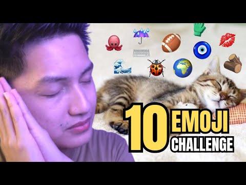 ASMR 10 Emoji Challenge Making Relax and Sleep Fast