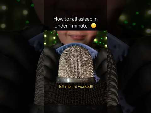 How to fall asleep in under 1 Minute!!! 🤍🫶🏻 #asmr