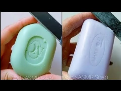Dry Soap carving ASMR\ relaxing sounds\ No talking. Satisfying ASMR video\ Cutting soap