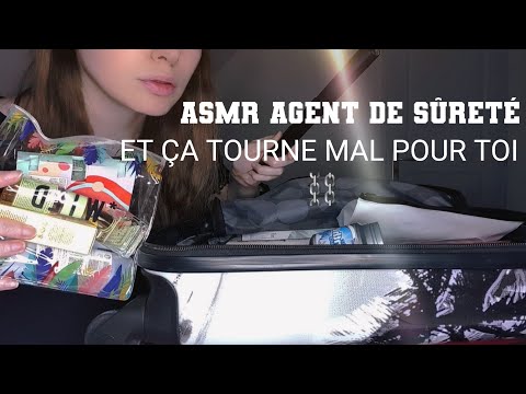 #ASMR FR 🎒 Roleplay vérification des bagages à l'aéroport et fouille corporelle (ÇA TOURNE MAL)
