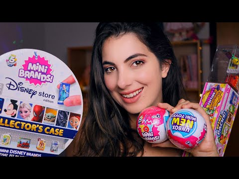 ASMR Opening Mini Brands | Tapping, Whispering - Sweet Carol