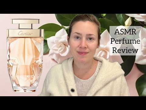 (ASMR) Perfume Review - Cartier La Panthere Legere - Glass Tapping & Soft Spoken