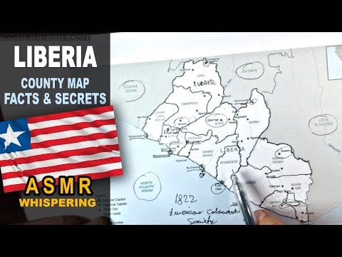 ASMR: LIBERIA counties map outline | Key Facts and Highlights | ASMR maps and facts