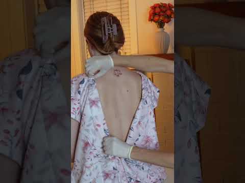Asmr back exam #asmr #asmrsounds #asmrvideo #relaxing #relax #satisfying #satisfyingvideo #tingles