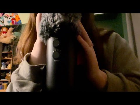 ASMR || Fluffy Mic Brushing & Mouth Sounds (Pshh, sk, mic blowing)