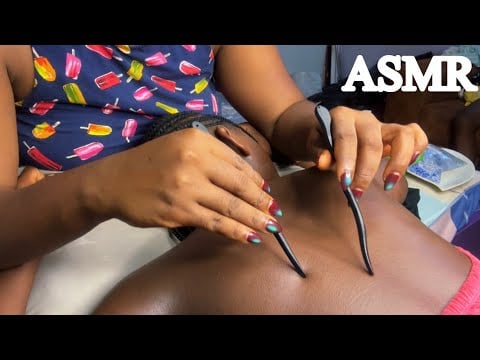ASMR✨Back Tracing, Washing, Massage, Kneading & Ear Cleaning Plus Soft Whispers (Compilation)