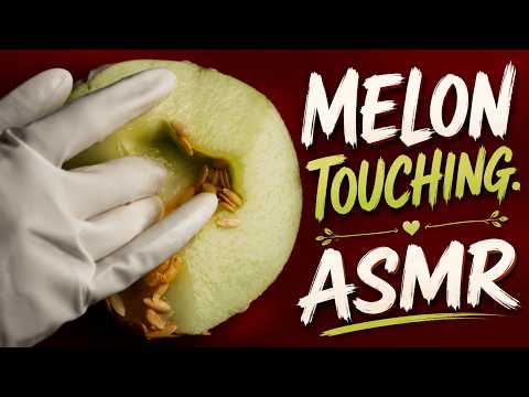 ASMR Softly and Gently Touching a Melon | Relaxing No Talking🤫