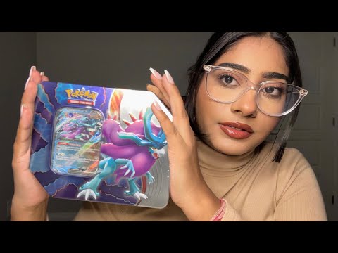 ASMR Girl Opening Pokémon for the First Time | Relaxing Card Pack Sounds & Tingles