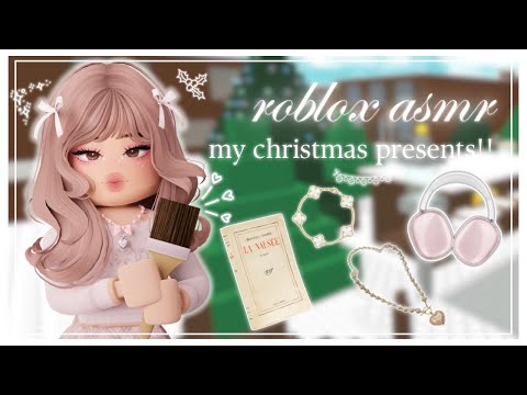 ꒰ roblox asmr 🌸 ꒱ ⋆˚࿔ ASMR WITH MY CHRISTMAS PRESENTS .ᐟ 𝜗𝜚˚⋆