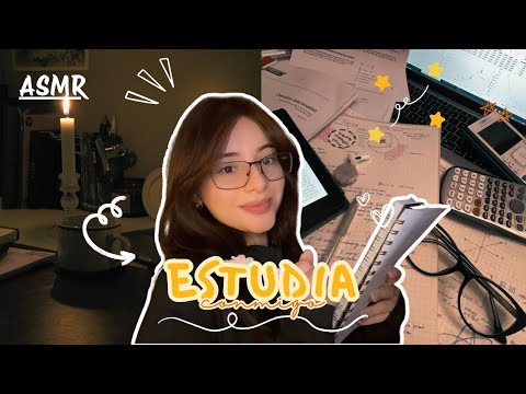 ASMR en Español | Roleplay estudia conmigo para el proyecto final 📚🖊️ (whispering, teclado, hojas)