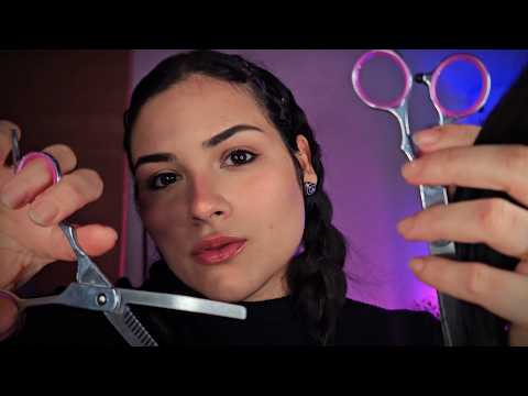 ASMR Cabeleireira Relaxante ✂️ Corte, Escova e Sussurros 💤Roleplay