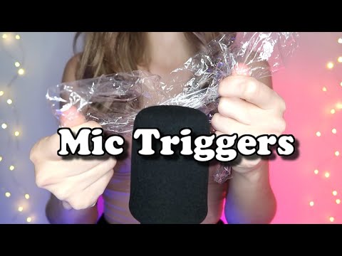 ASMR Mic Triggers //Plastic, Brushes, Paper //Relaxation