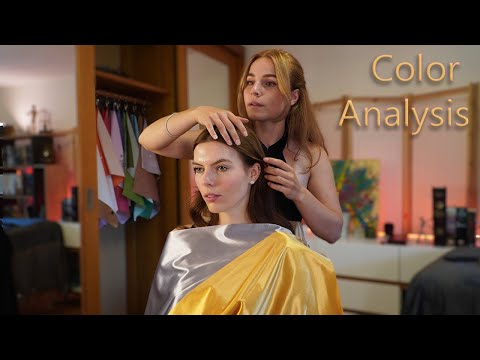 ASMR full COLOUR analysis with a CALMING effect | Real person ASMR | skin tone analysis