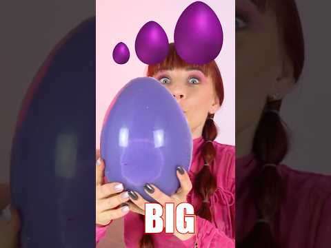 ASMR BIg, Medium, Small Purple Egg Challenge  #mukbang #challenge