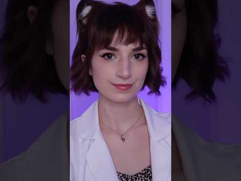 Catgirl doctor (full vid on my channel!) 🐱 #ASMR #asmrroleplay #softspoken #cranialnerveexam