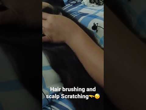 [ASMR] Hair Brushing  And Scalp Scratching  #asmr #relaxing #asmrsounds