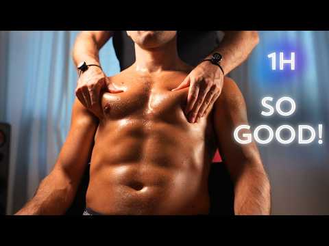 Giving My Favorite Client An ASMR Chest Massage Treatment for Better Sleep | No Talking