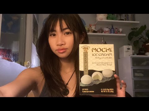 ASMR green tea mochi 🍡🍡