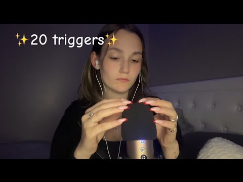 ASMR|✨20 triggers (my favorite triggers and no talking)✨