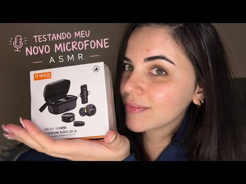 🎙️💕 Testando meu novo microfone pela primeira vez | ASMR
