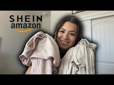 ASMR| SHEIN & Amazon Haul- maternity clothes 🤰🏼