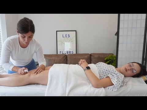 ASMR Real Person Back Assessment & Massage | Legs, Feet, Shoulders, Scalp, Soft Spoken to RELAX
